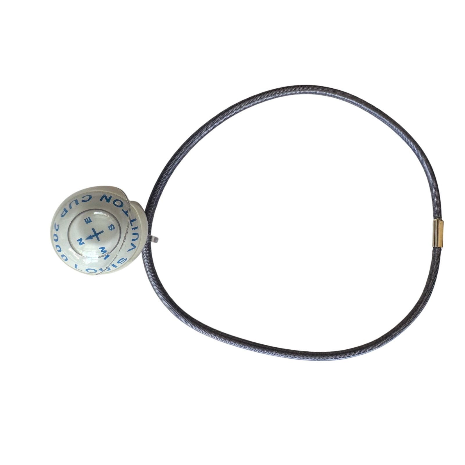 Louis Vuitton Louis Vuitton Cup 2000 Compass Necklace -Blue Size ONE SIZE - 10 Thumbnail