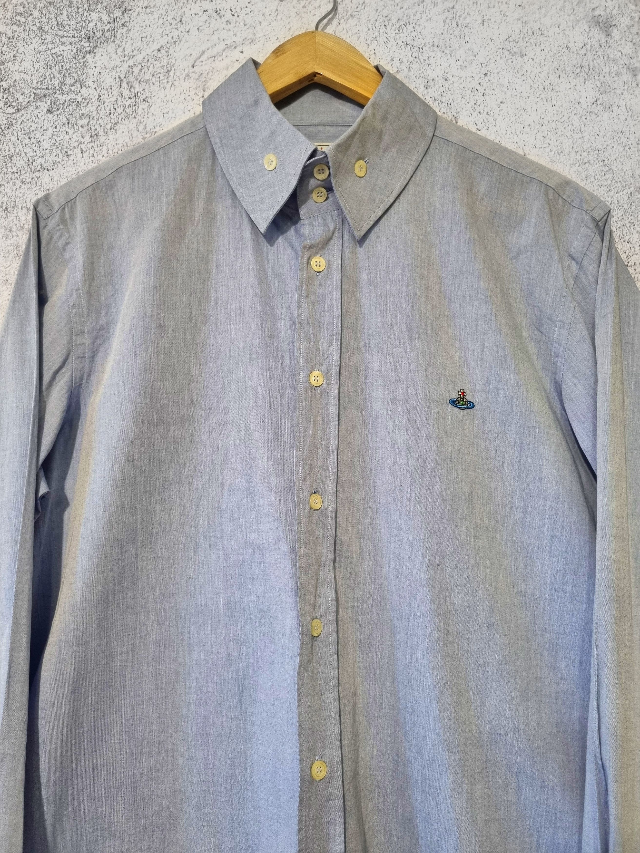 Vivienne Westwood Vivienne Westwood Embroidered Logo Button Up Shirt Size US XXL / EU 58 / 5 - 2 Thumbnail