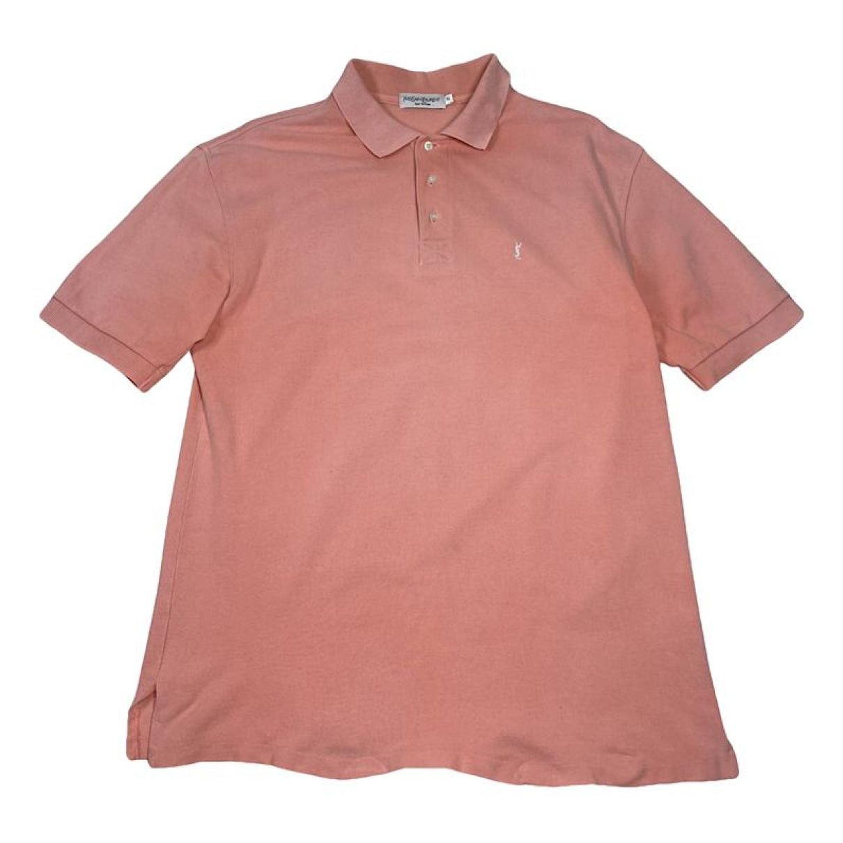 Yves Saint Laurent Pink Cotton Polo Shirt Size L / US 10 / IT 46 - 1 Thumbnail