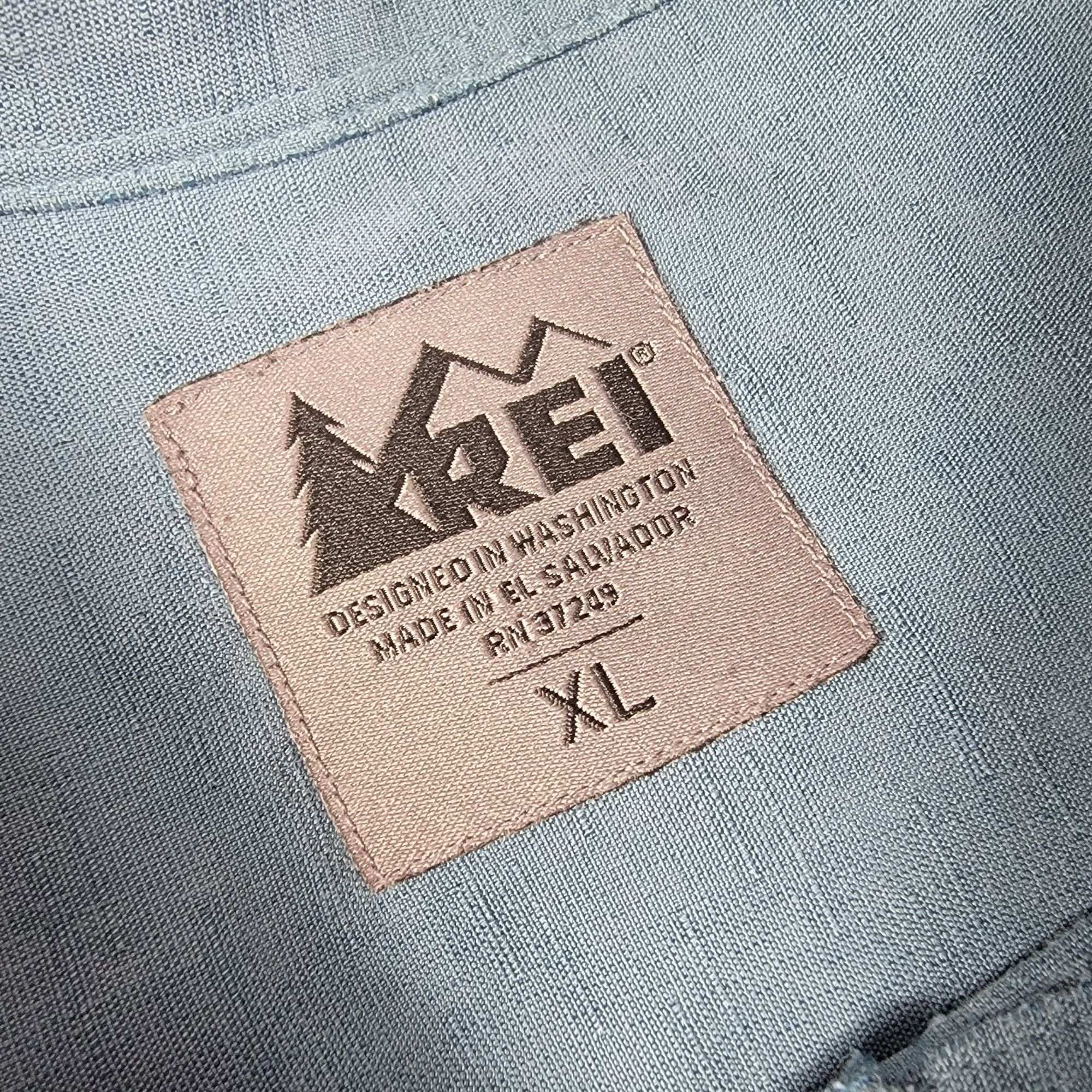Rei REI Mens XL Blue Short Sleeve Button Up Shirt Casual Camping Size US XL / EU 56 / 4 - 3 Thumbnail