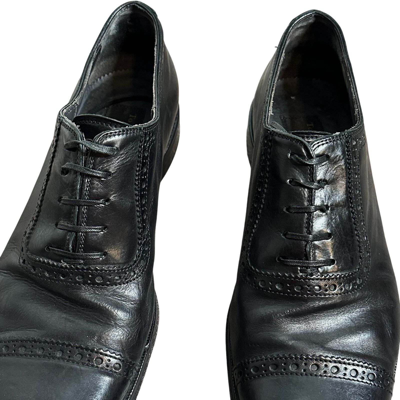 To Boot New York To Boot New York Brogued Cap Toe Oxford Leather Black Shoes Size US 8 / EU 41 - 4 Thumbnail