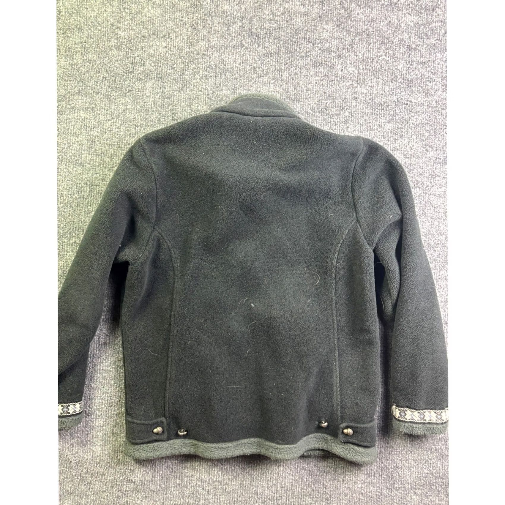 Vintage VINTAGE Alf Fleece Glacier Jacket Womens S Green Gray Geometric Trim Zip Up USA Shirt Ladies Girls Size S / US 4 / IT 40 - 7 Thumbnail