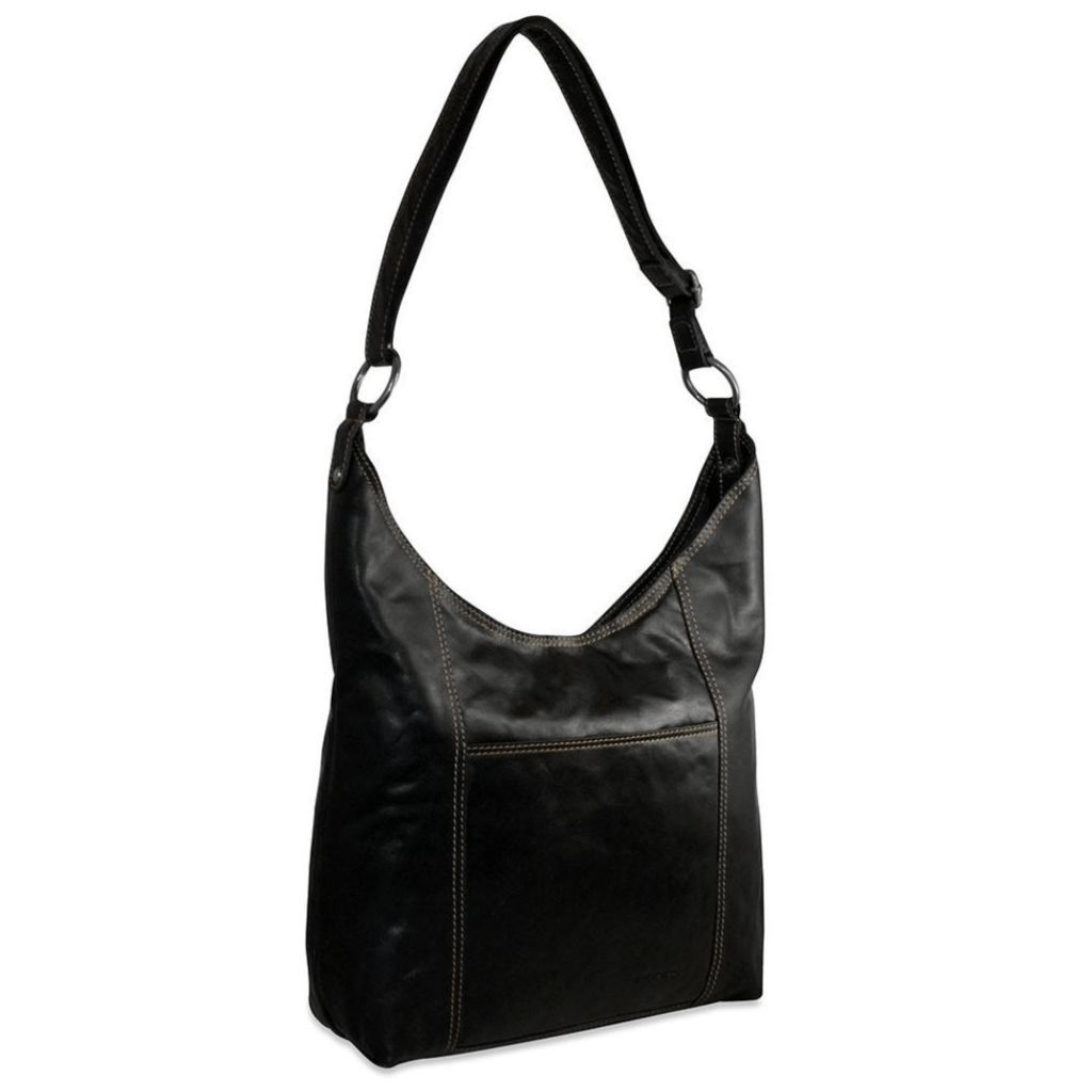 Jack Georges Jack Georges Voyager Black Leather Hobo Bag Purse, MSRP ...