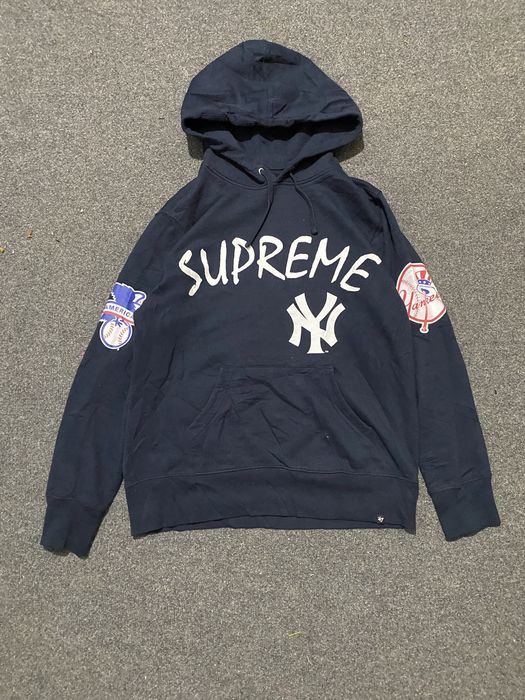 Supreme yankee online hoodie