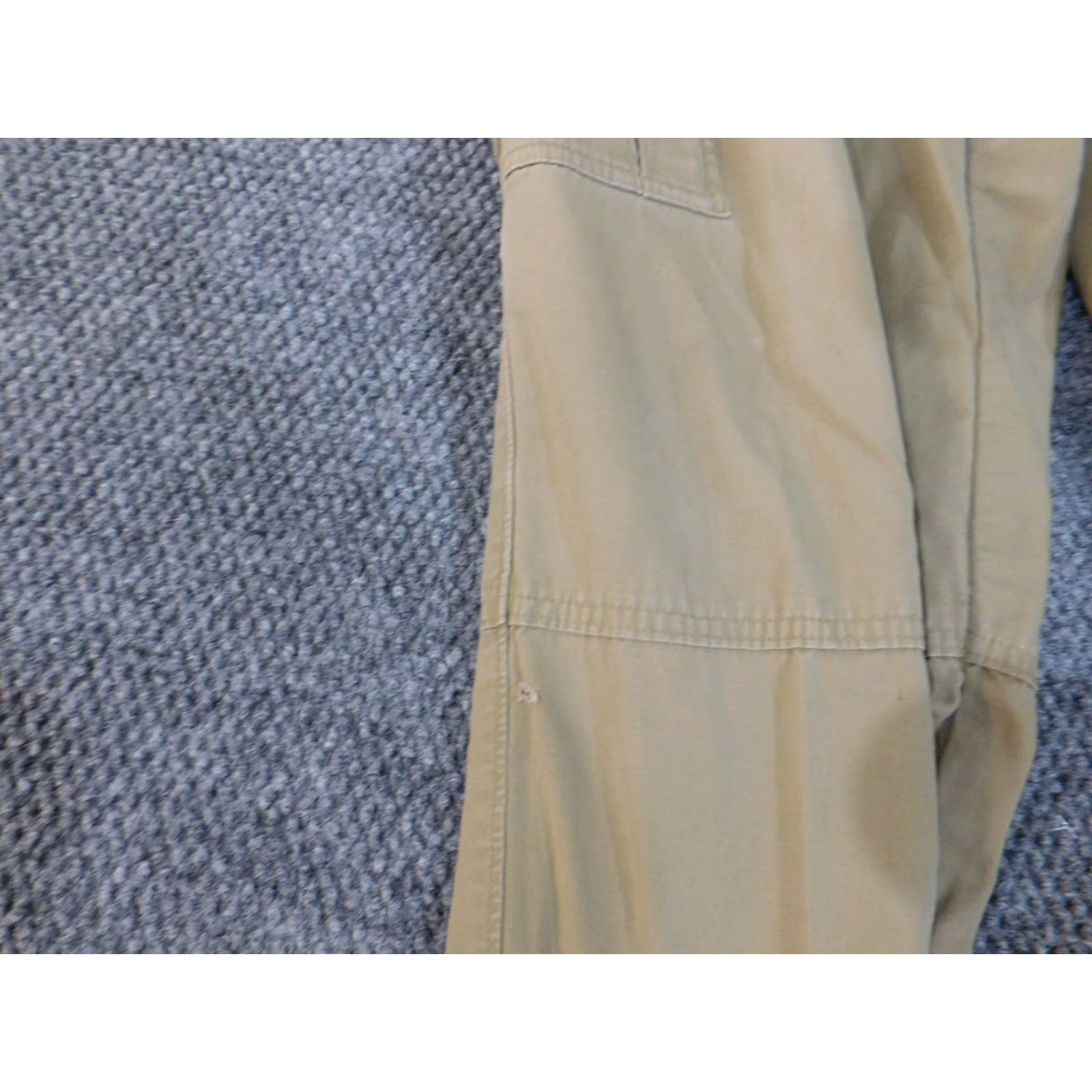 Orvis Orvis Cargo Pants mens 36x28 Beige Canvas Cotton Front Flat Front Zip 28 Inseam Pants City Size US 36 / EU 52 - 5 Thumbnail