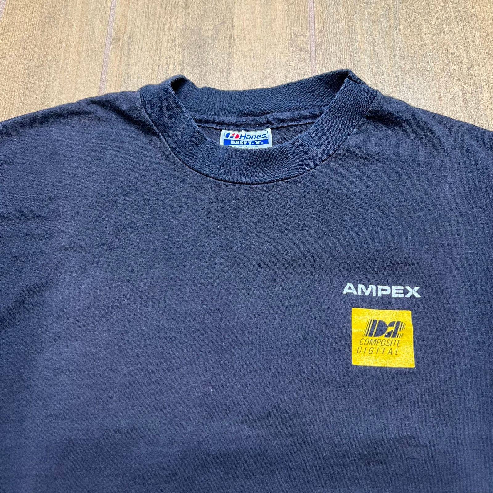 Hanes Vintage Ampex Composite Digital T-Shirt USA XL 90s Promo Size US XL / EU 56 / 4 - 2 Thumbnail