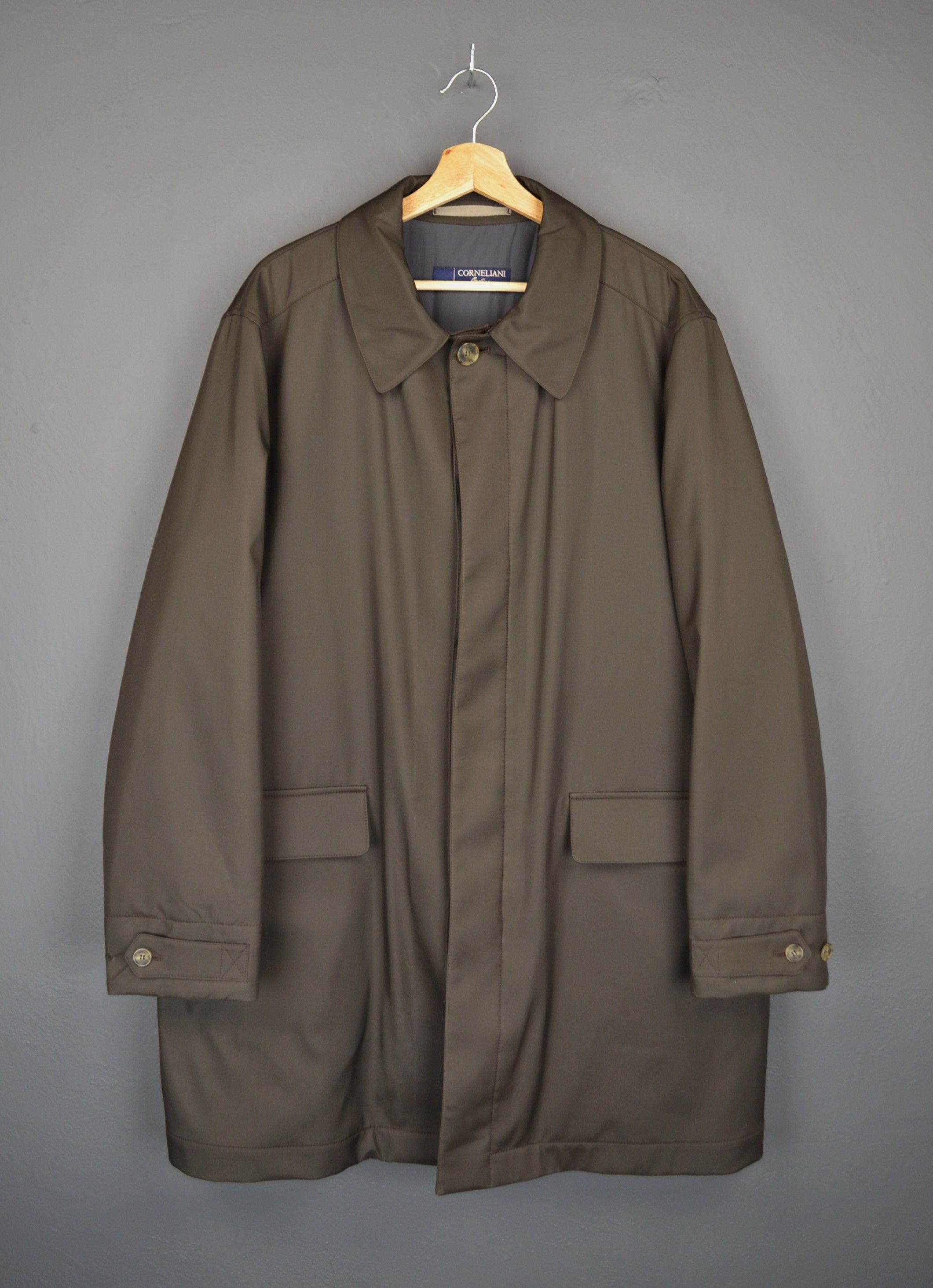 Corneliani Corneliani 52 size L-XL 42 Brown Nylon Coat Overcoat Size US L / EU 52-54 / 3 - 1 Thumbnail