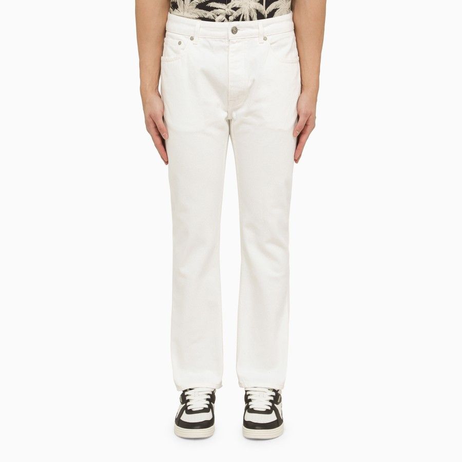image of Palm Angels O1D2Blof0524 Denim Jeans In White, Men's (Size 31)