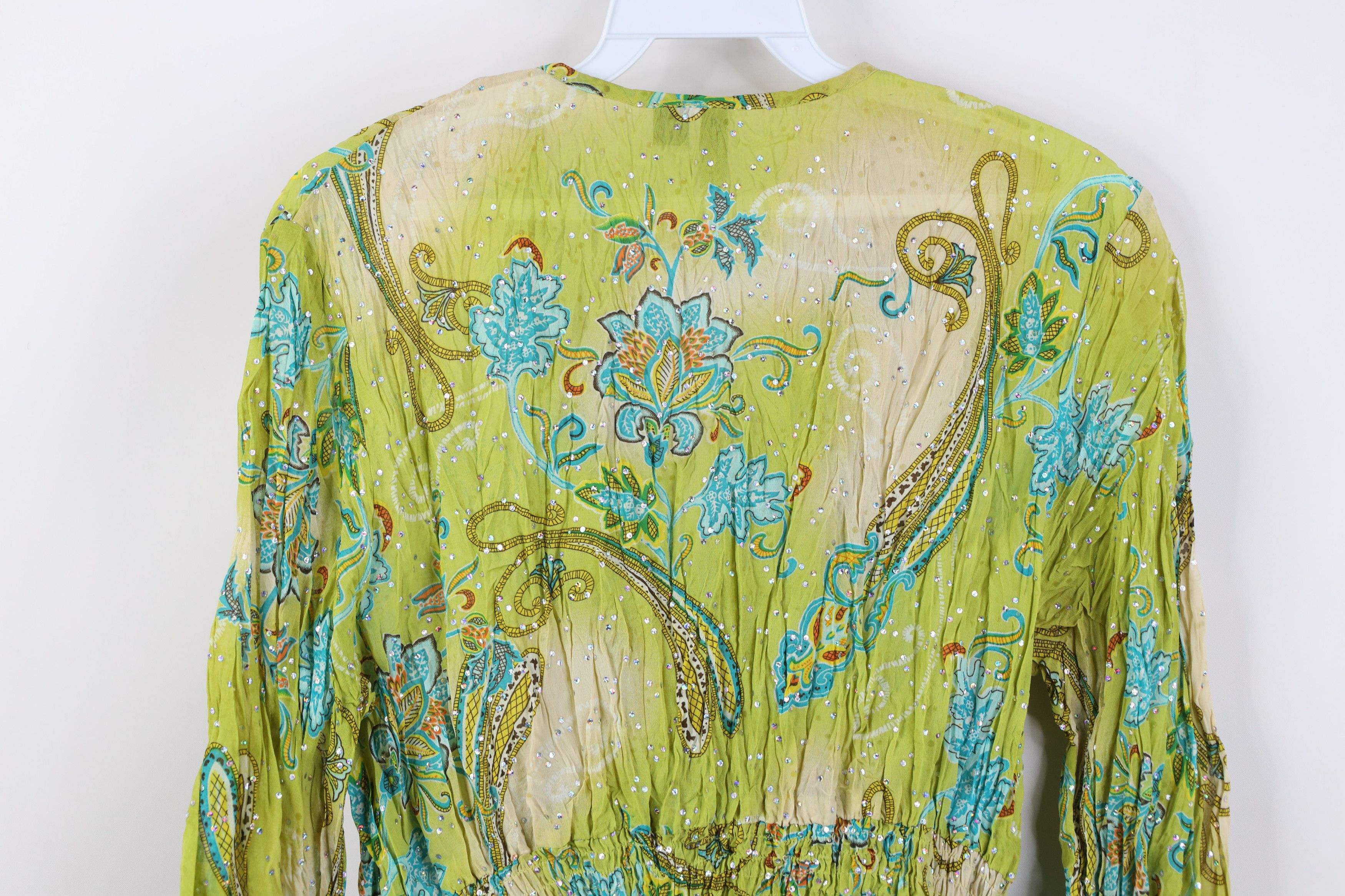 Vintage Vintage 90s Y2K Streetwear Bella Fairy Flower Sequin Shirt Size M / US 6-8 / IT 42-44 - 10 Thumbnail