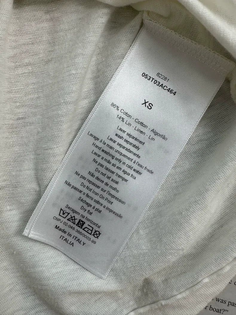 Dior Dior Cotton and linen circle letter casual short-sleeved r Size XS / US 0-2 / IT 36-38 - 7 Thumbnail