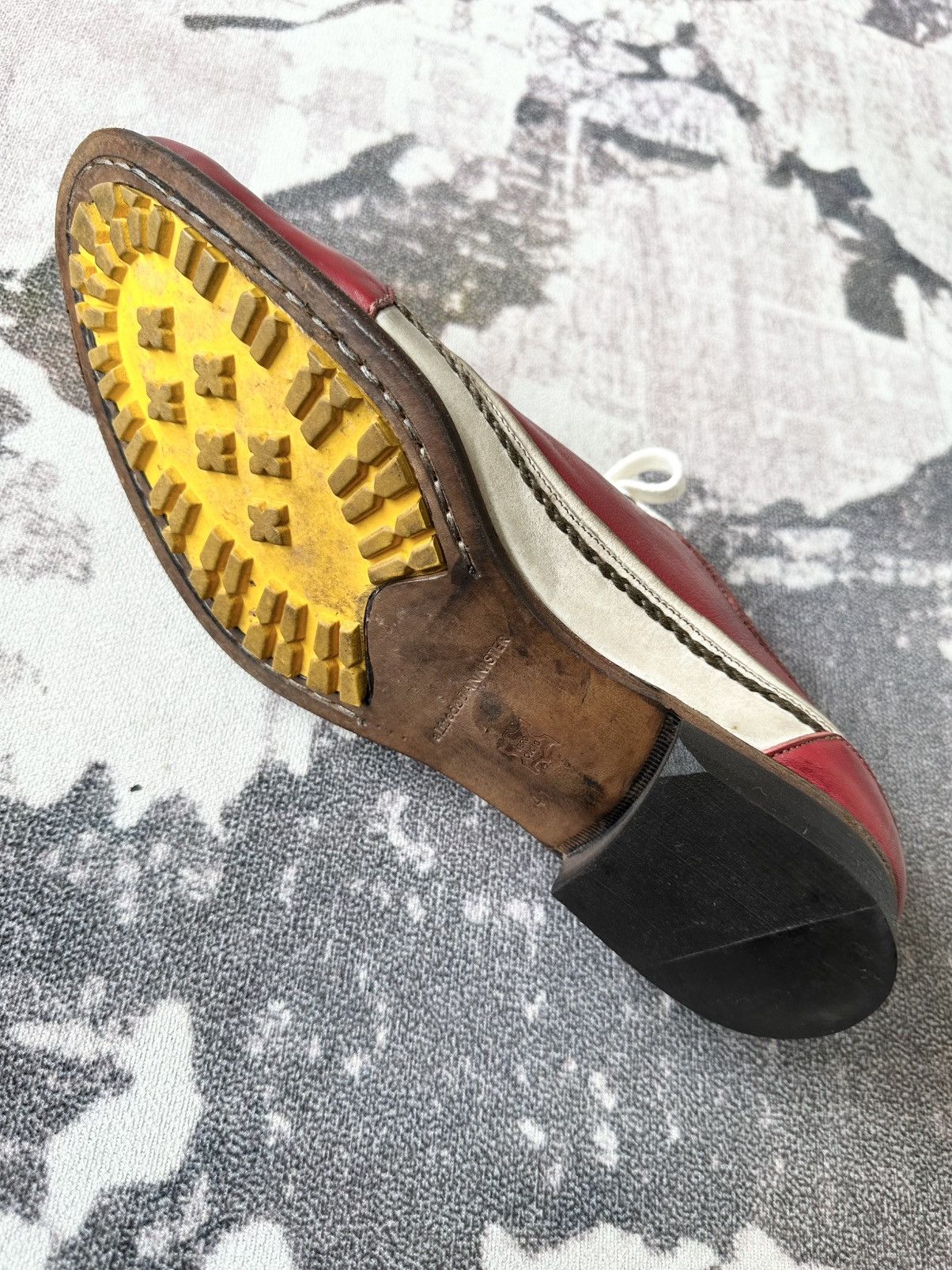 00's Alfredo Bannister avantgarde leather shoes