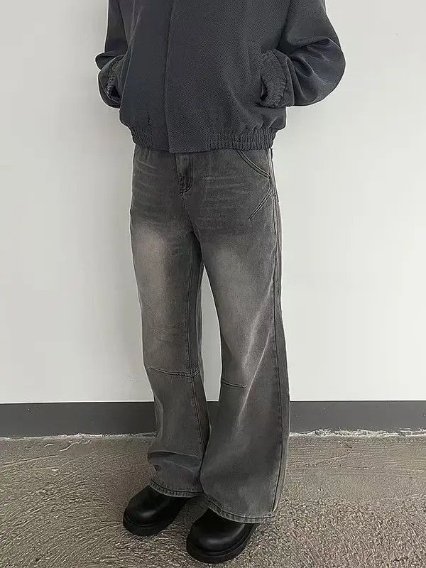 Japanese Brand Yumi Japanese retro street washed distressed jeans for men Size US 32 / EU 48 - 7 Thumbnail