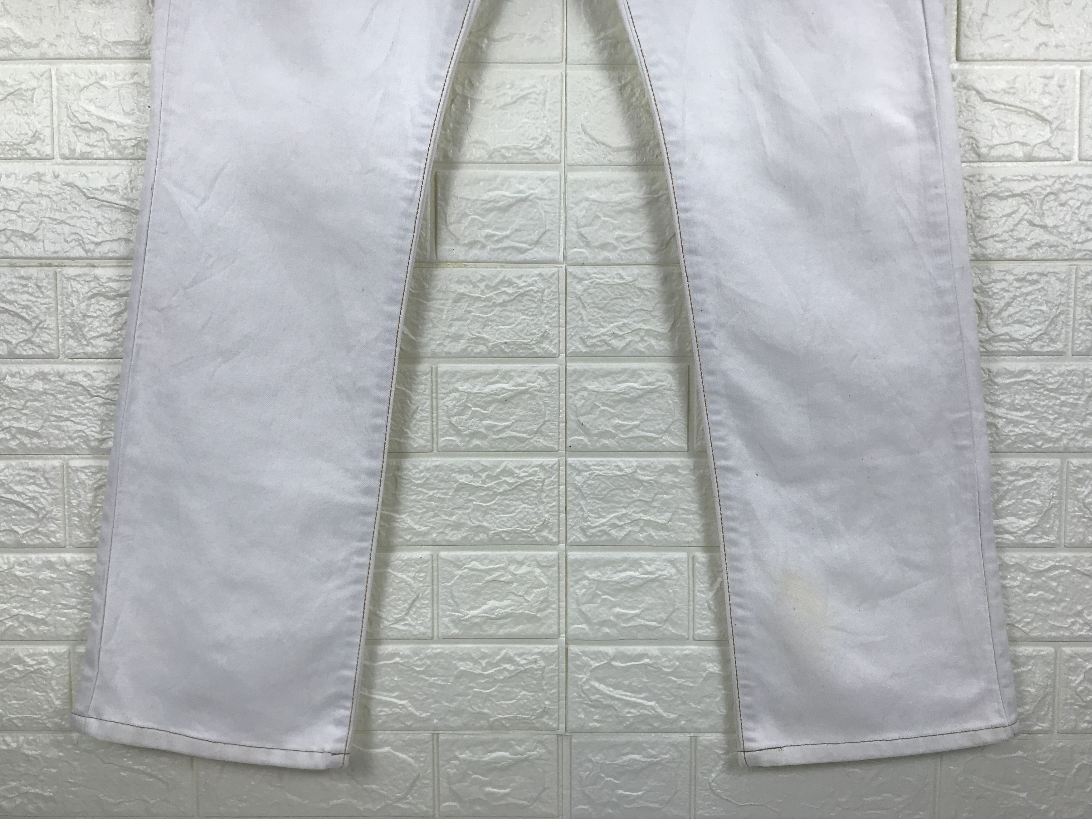 Edwin Vintage Edwin Flare Jeans White deni Size US 33 - 4 Thumbnail