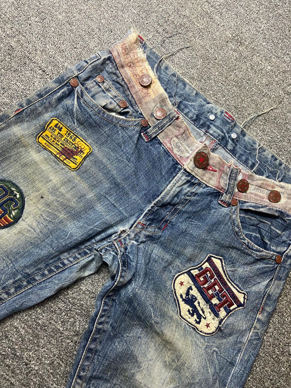 Japanese Brand Japanese Brand Patchwork Denim Jeans (151) Size US 32 / EU 48 - 9 Thumbnail