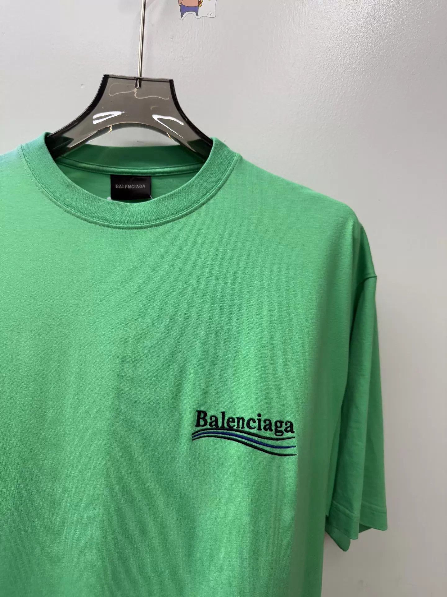 Balenciaga Balenciaga Classic Coke Wave Green Short Sleeve T-shirt XS Size US XS / EU 42 / 0 - 2 Thumbnail