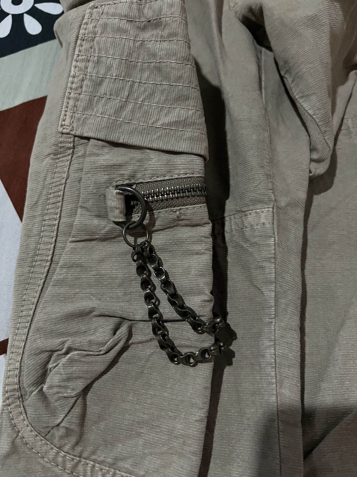 Japanese Brand Halb Kiminori Morishita Cargo Flare Canvas Pants Size US 31 - 8 Thumbnail