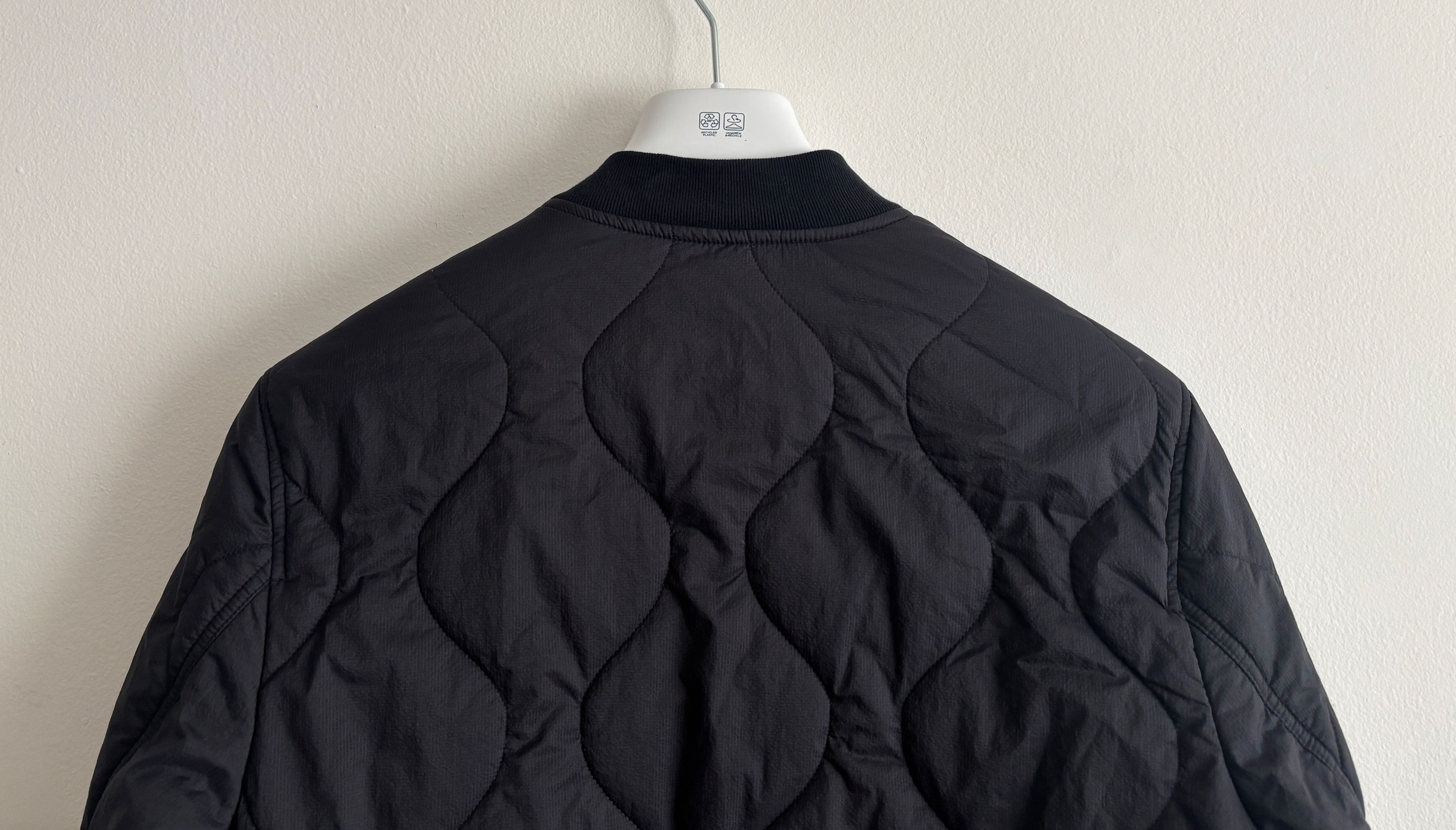 Wings + Horns $ Black Nylon Quilted Primaloft Combat Bomber Jacket - Small Size US S / EU 44-46 / 1 - 7 Thumbnail