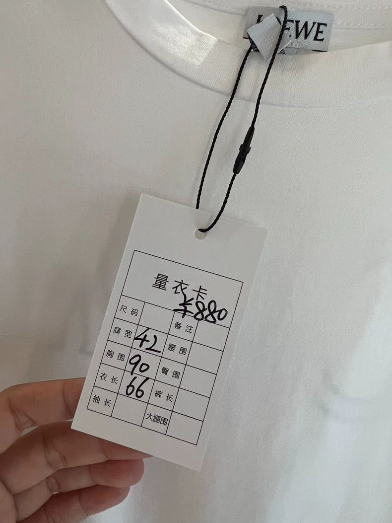 Loewe LOEWE White short-sleeved T-shirt with bow on the back Size XS / US 0-2 / IT 36-38 - 6 Thumbnail