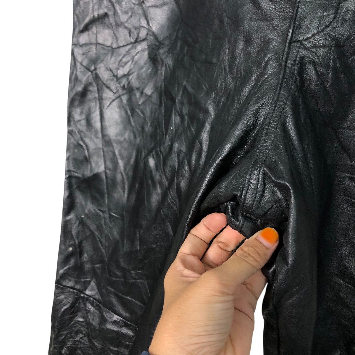 Japanese Brand 📌Vintage Biker Casual Leather Pants Fun Lemo Issey Miyake Size US 38 / EU 54 - 14 Thumbnail