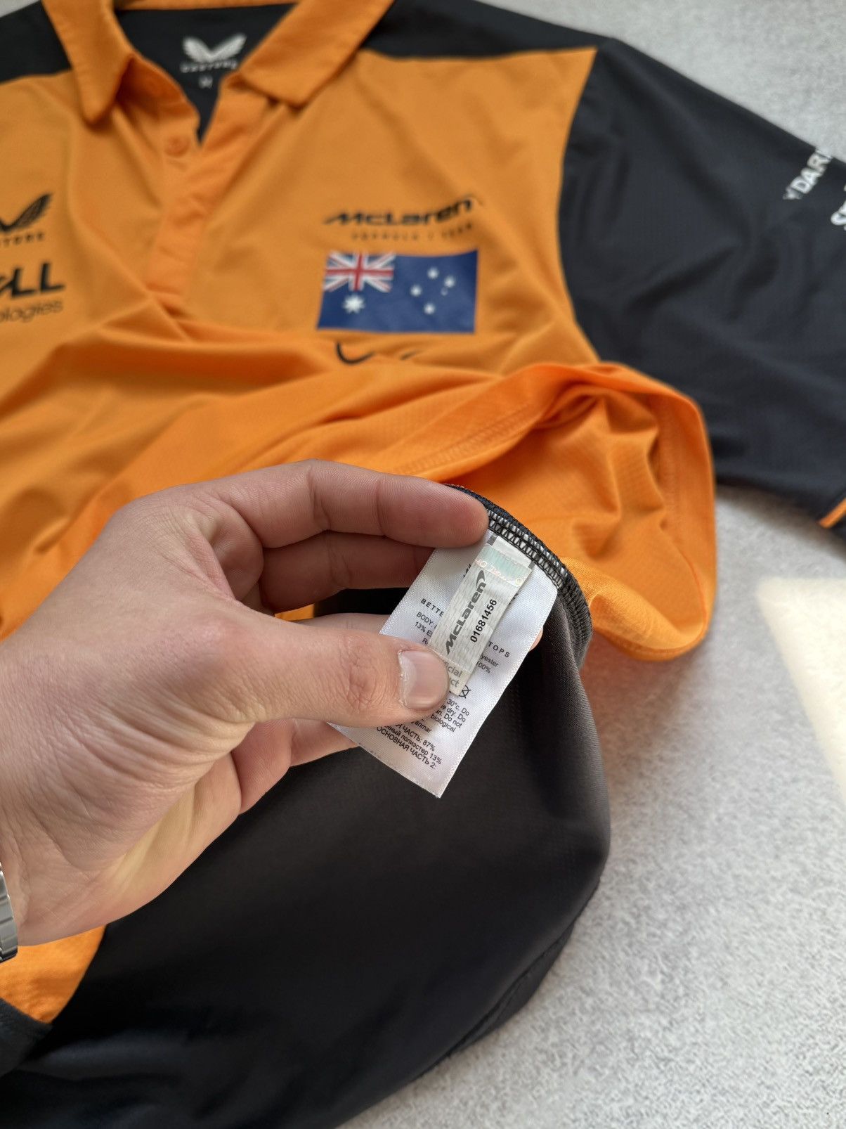 Malcolm McLaren McLaren Castore Formula 1 Team Shirt Mens Polos F1 Racing Size US M / EU 48-50 / 2 - 7 Thumbnail