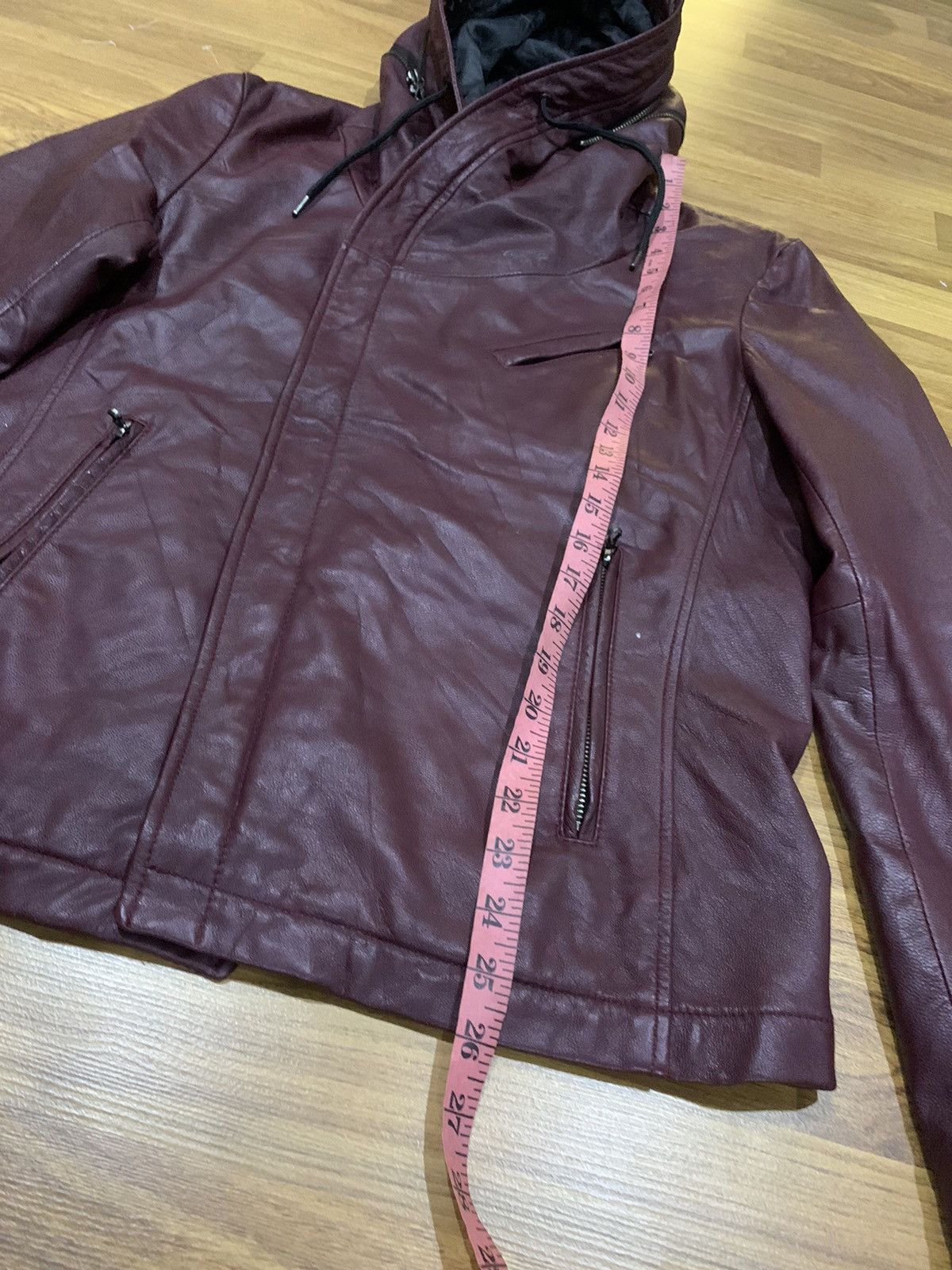 Katharine Hamnett London KATHARINE HAMNETT LONDON BLOUSON BIKER LEATHER JACKET Size US M / EU 48-50 / 2 - 4 Thumbnail