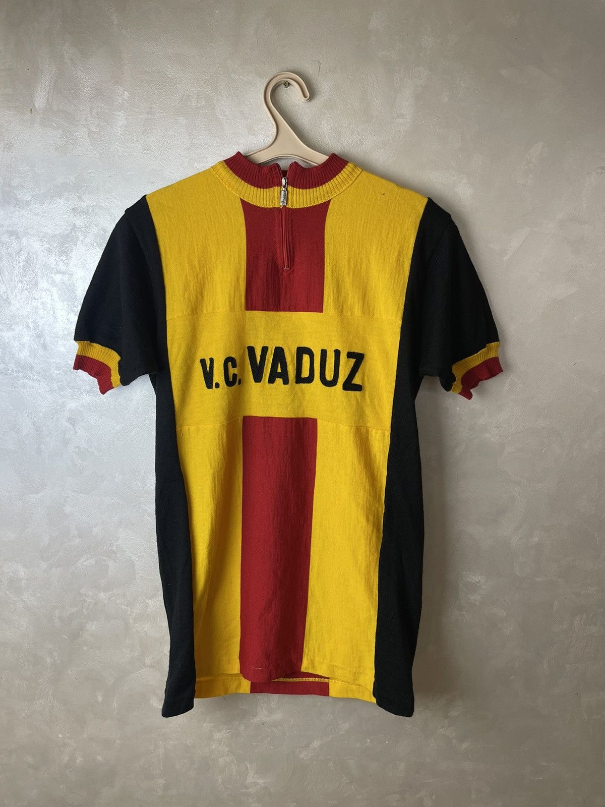 Vintage Vintage 70s Santini V.c. Vaduz Liechtenstein Cycling Jersey Size US L / EU 52-54 / 3 - 1 Thumbnail