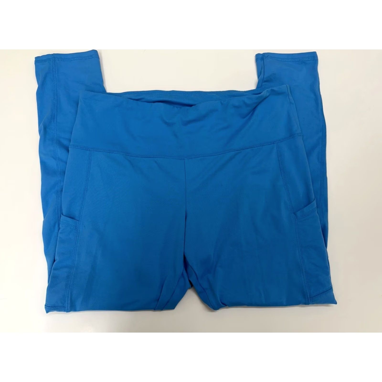 Vintage Wild Fable Womens Leggings Size XXL Blue Pullon Soft Thigh Pockets Leggings Size 40" / US 18 - 2 Thumbnail