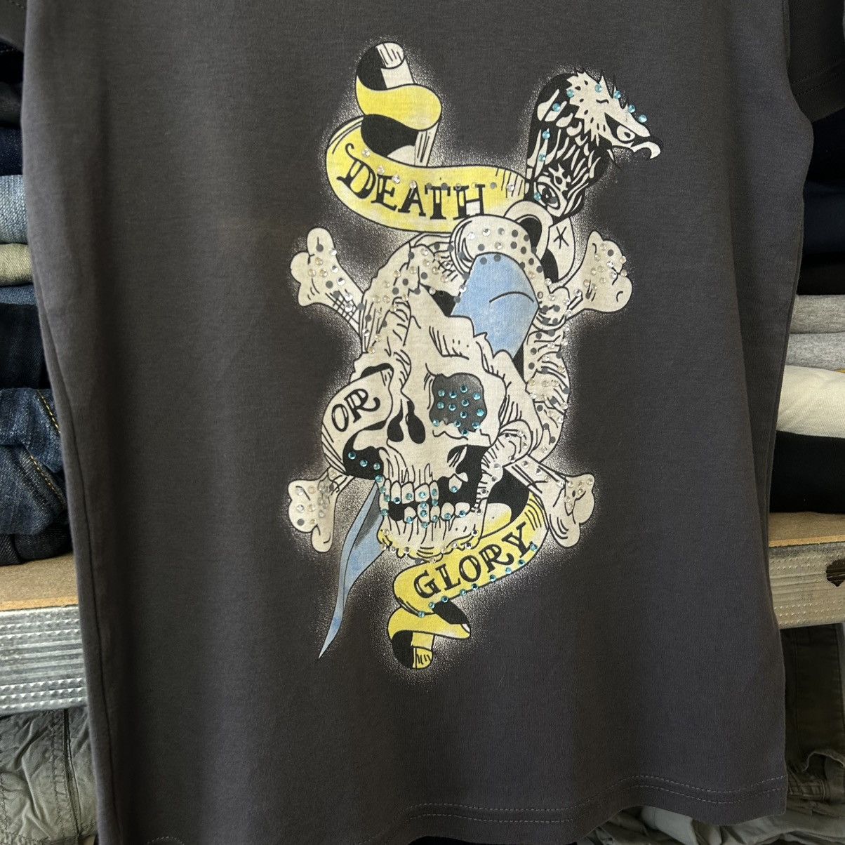 Ed Hardy Designer Ed Hardy by Christian Audigier y2k opium graphic te Size US M / EU 48-50 / 2 - 4 Thumbnail