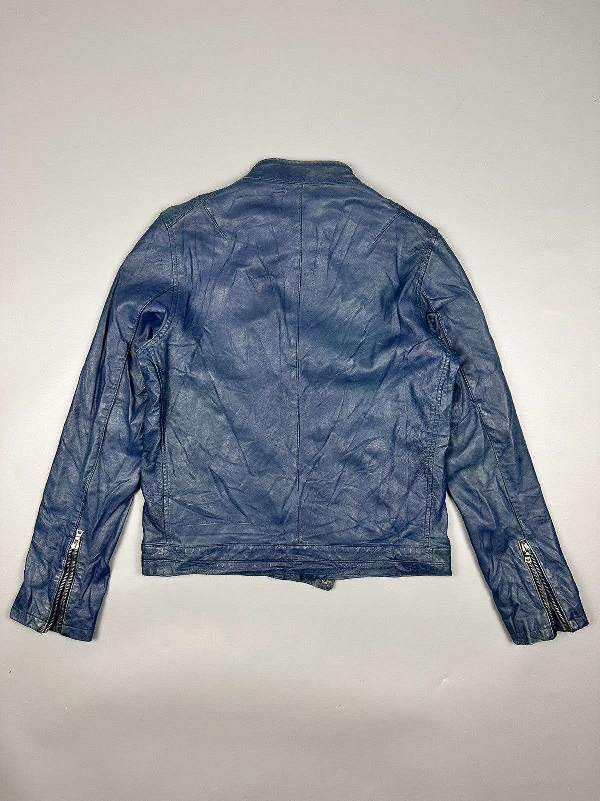Japanese Brand Vintage Rider Leather Jacket Riri M6 Zipper Size US M / EU 48-50 / 2 - 2 Thumbnail