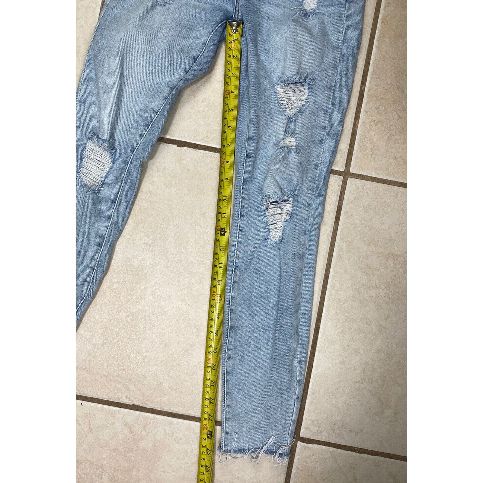 Pacsun PACSUN High Rise Jegging Skinny Jeans Sz 23 Denim Distressed Size 23" - 8 Thumbnail