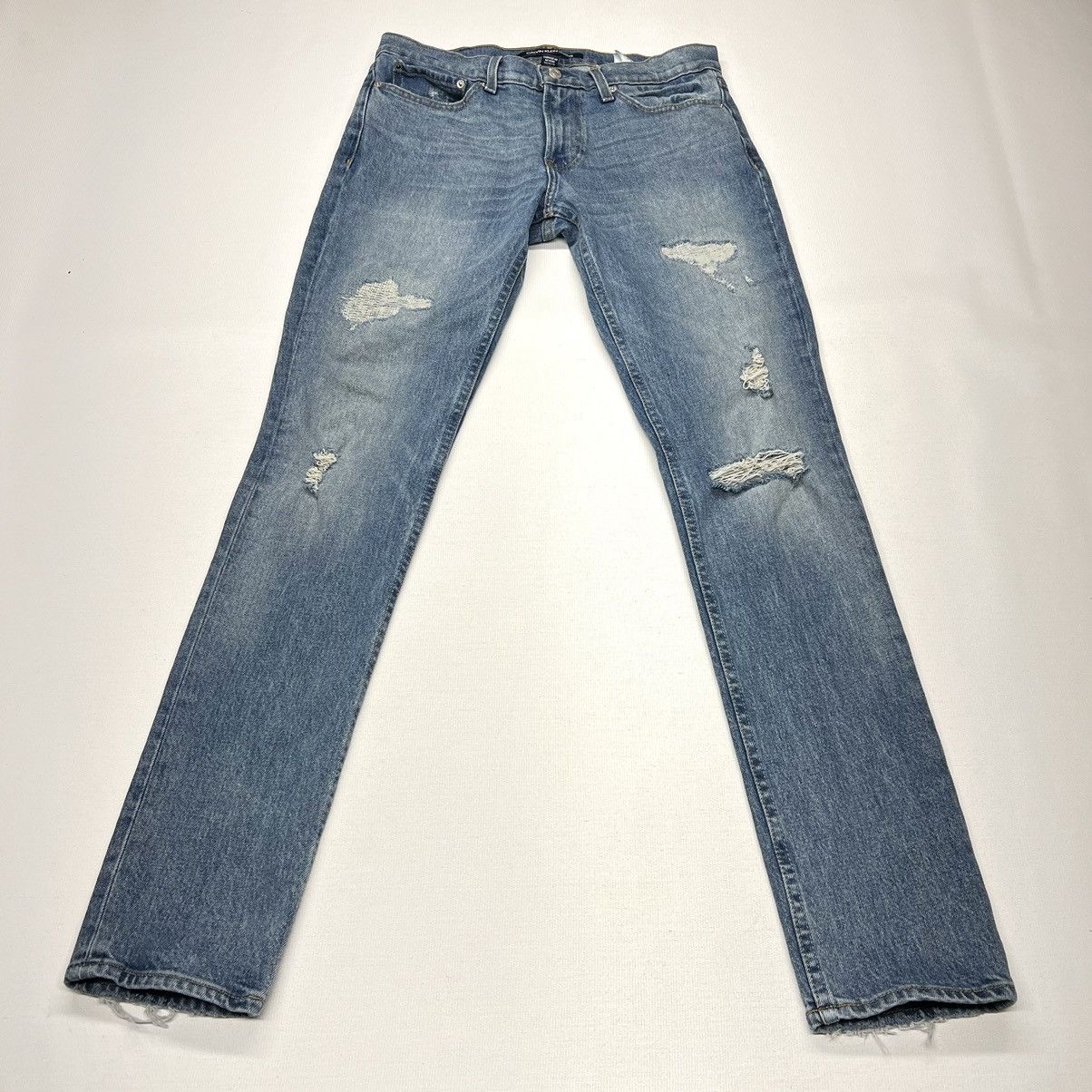 Calvin Klein Calvin Klein Jeans Blue Slim Fit Distressed Regular Denim Size US 30 / EU 46 - 1 Thumbnail