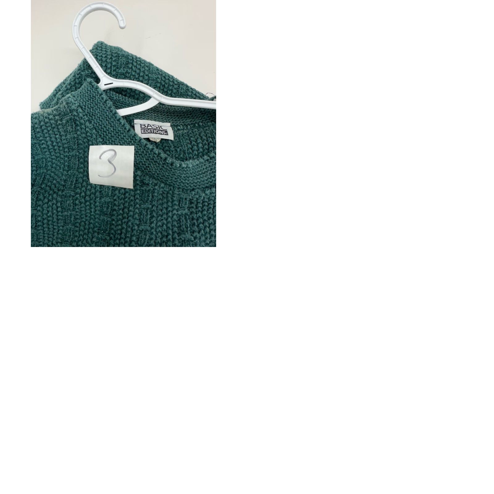 Basic Editions Basic Editions Womens Sweater Knit Long Sleeve Green Vintage Size Large Pullover Knit 80s 90s Classic Clothing Size L / US 10 / IT 46 - 9 Thumbnail