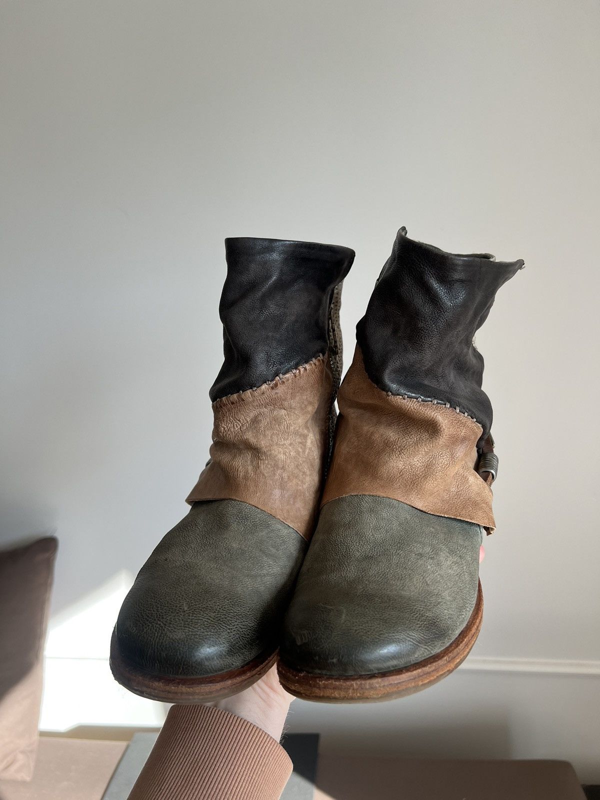 A.S.98 × Guidi A.S 98 Avant Garde Leather Airstep Shoes Boots Size US 8 / IT 38 - 3 Thumbnail