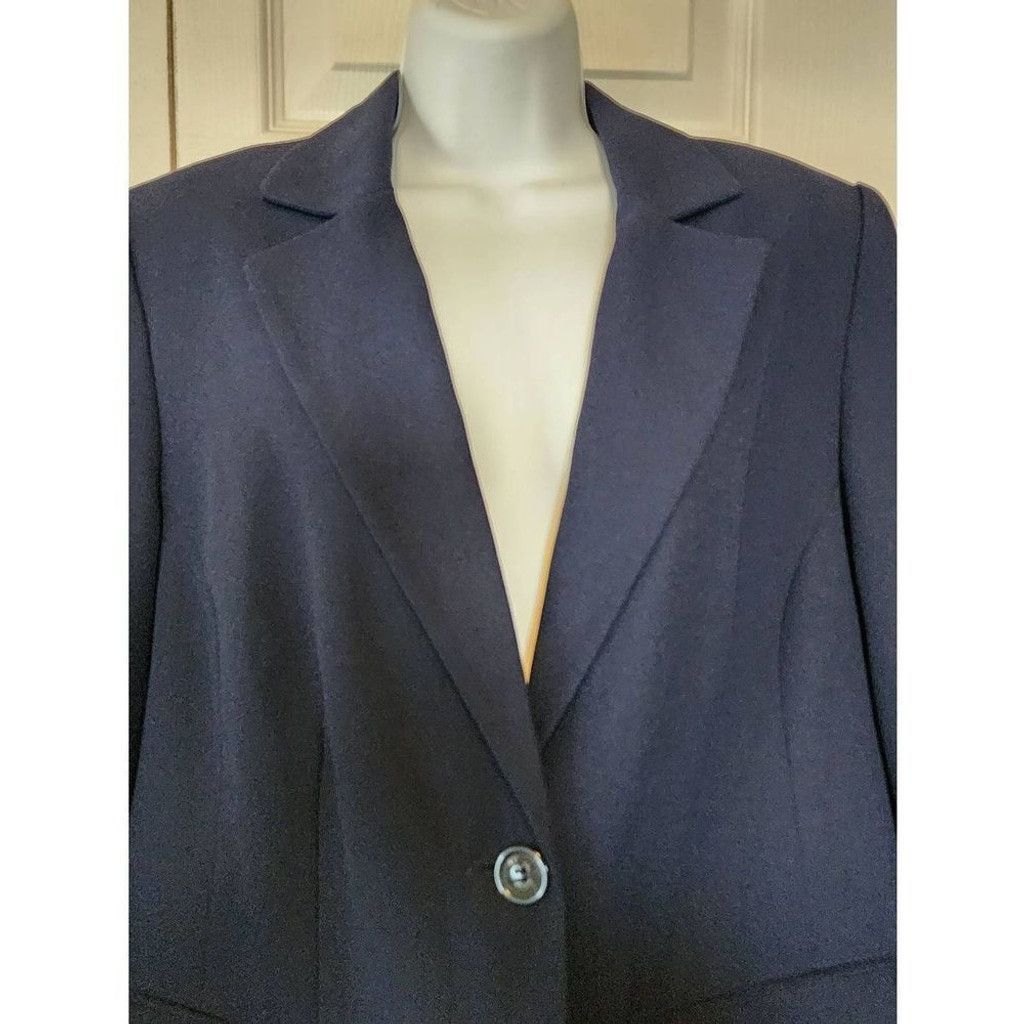 Other Karen Scott Navy Blue Blazer Size XXL / US 16-18 / IT 52-54 - 2 Thumbnail