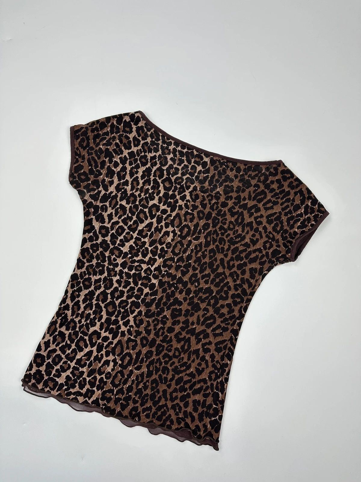 Dolce & Gabbana Dolce & Gabbana 00s Double Layer Fitted Leopard Print Tee Size S / US 4 / IT 40 - 6 Thumbnail