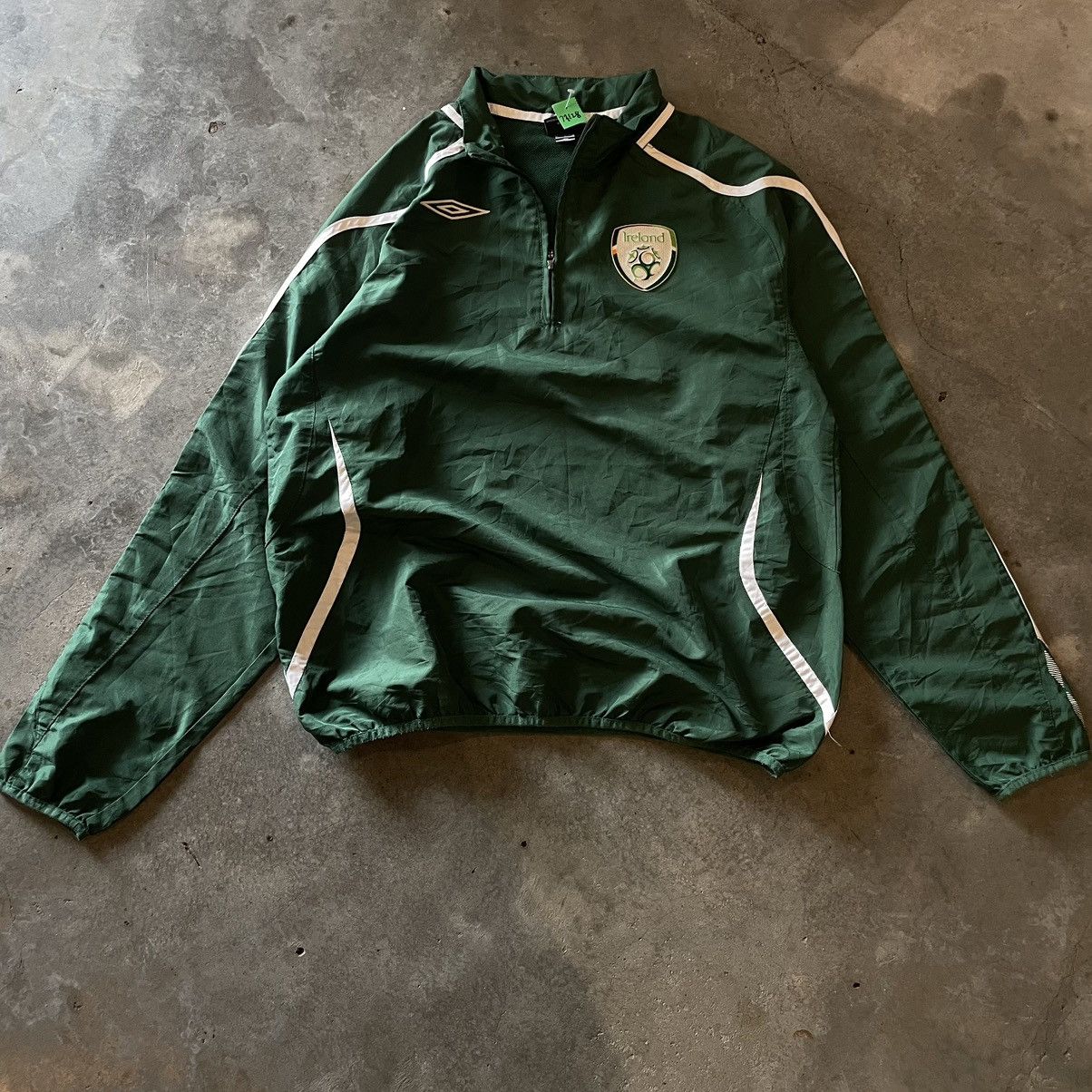 Umbro × Vintage 2008-09 Ireland Umbro 1/4 Zip Track Jacket | Grailed