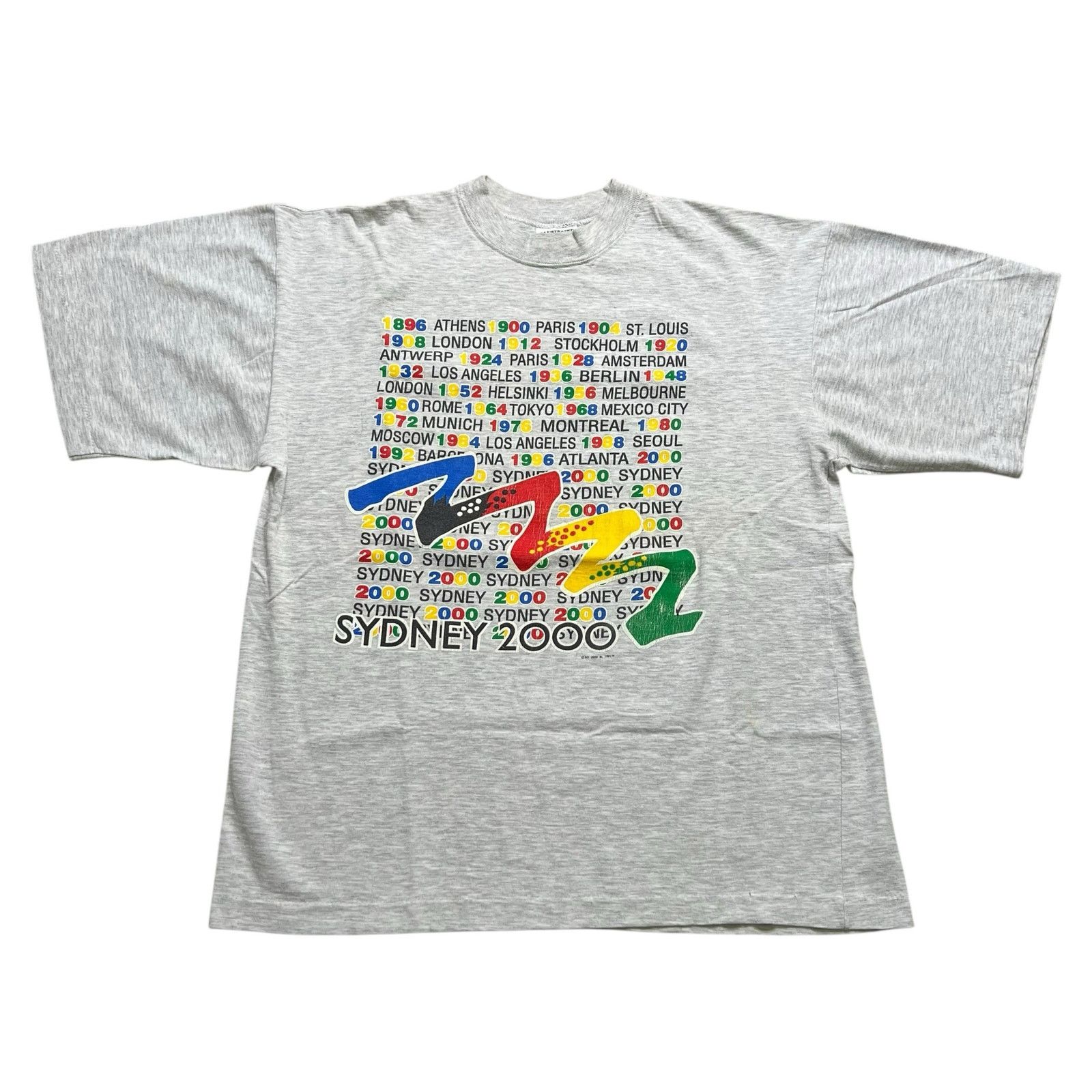 Vintage Vintage Sydney 2000 Olympics T-Shirt XL Made Australia ISC Size US XL / EU 56 / 4 - 1 Thumbnail