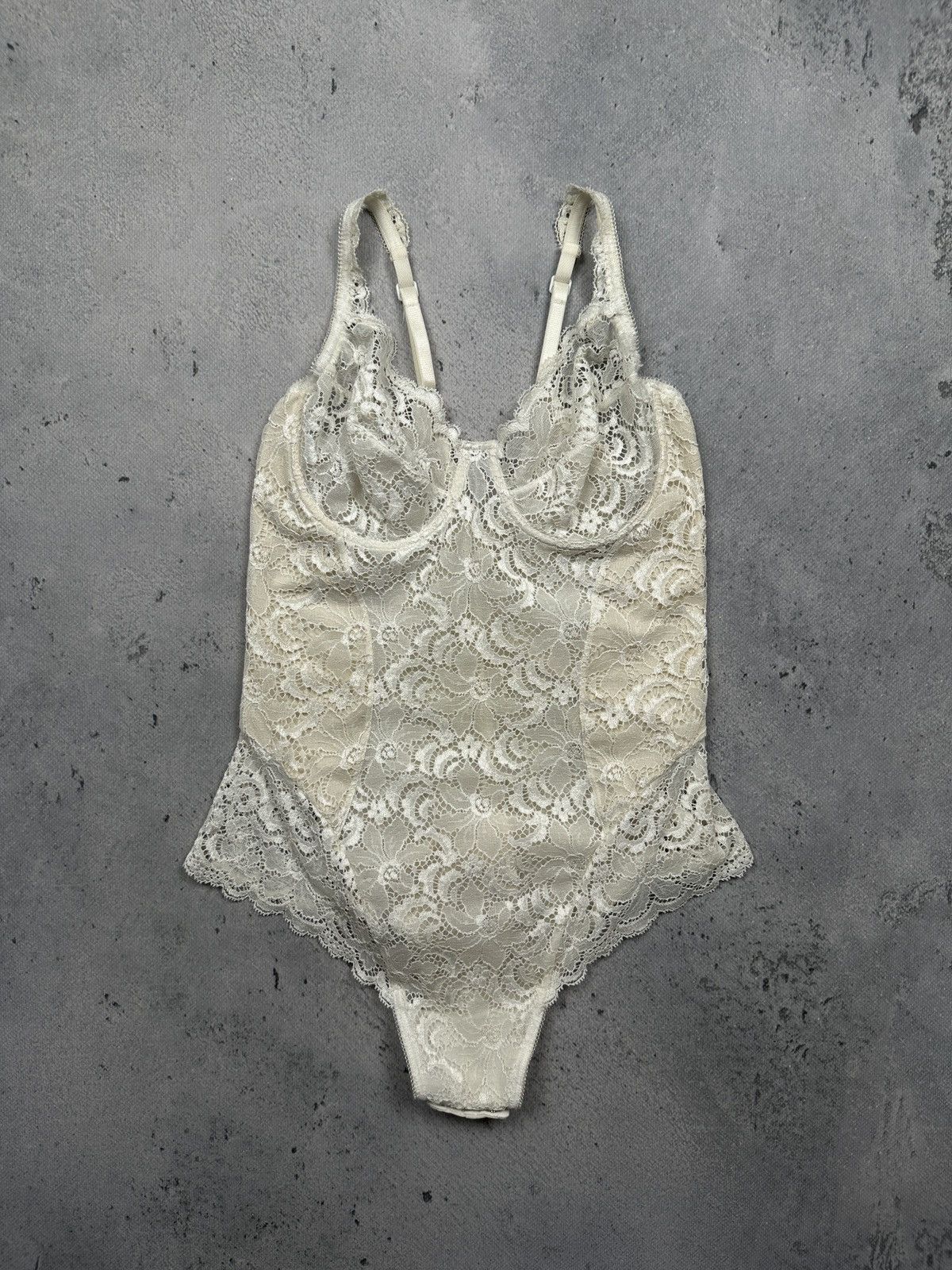 La Perla Lace Vintage Sexy Bodysuit Padded Underwear