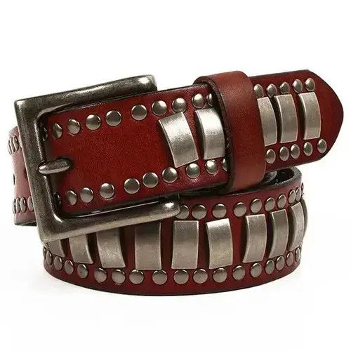 Other Leather Rock Punk Rivets Biker Belt Size ONE SIZE - 3 Thumbnail