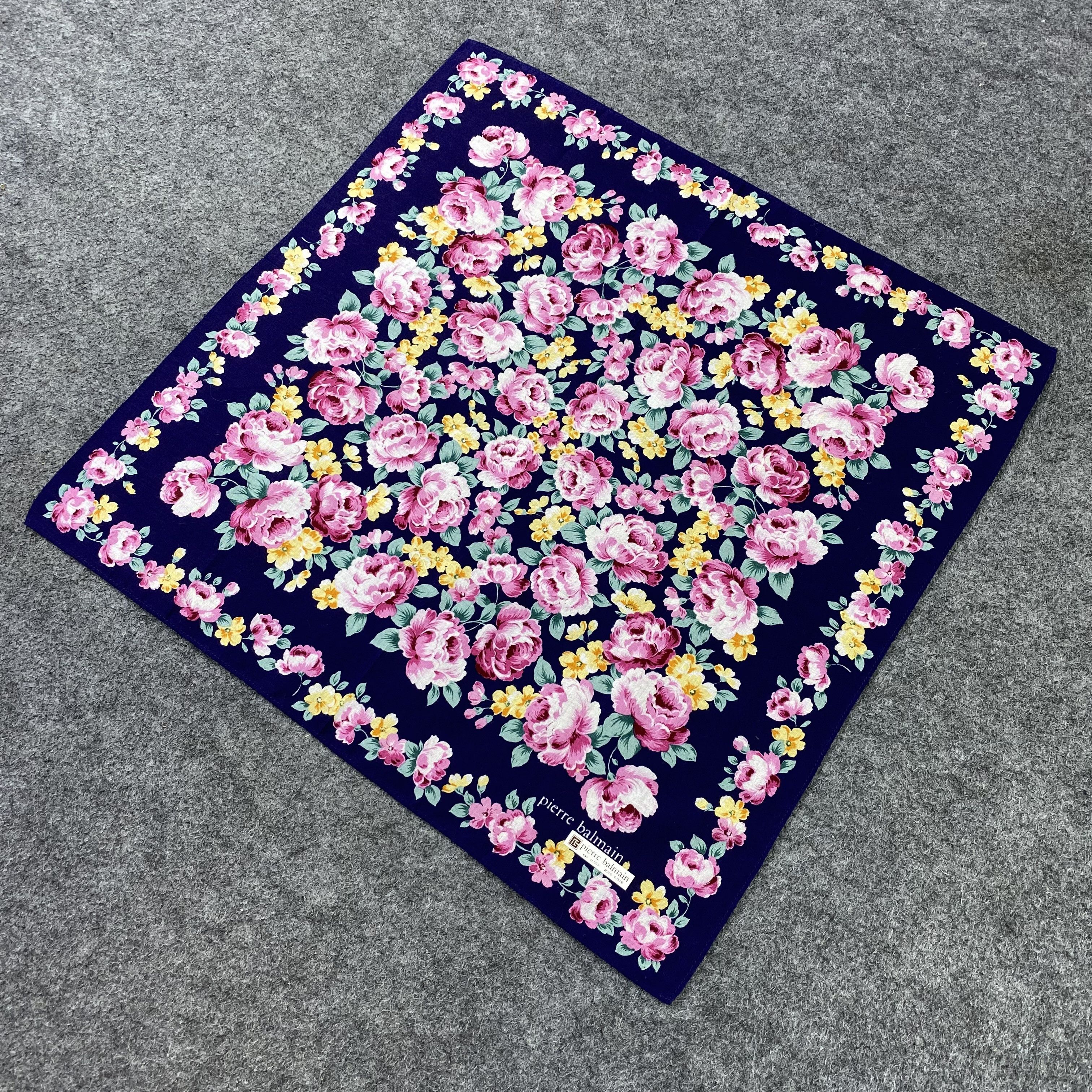 Pierre Balmain Pierre Balmain Handkerchief / Bandana / Neckerchief-B1381 Size ONE SIZE - 4 Thumbnail