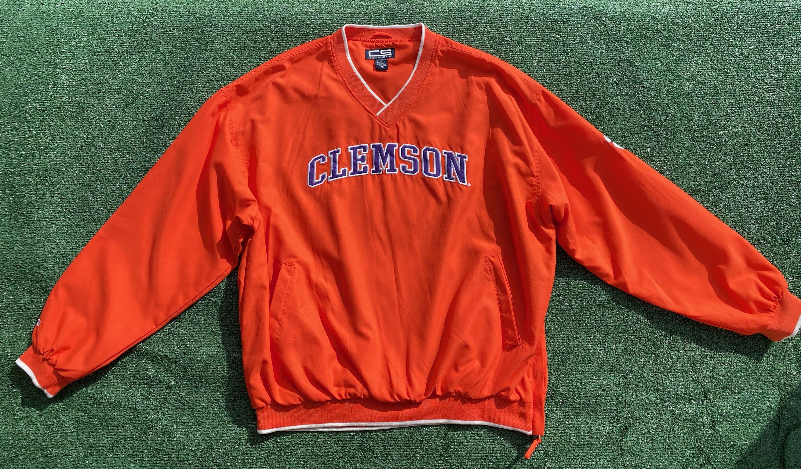 Other Y2K Clemson Tigers Embroidered Orange Pullover Jacket 2XL Size US XXL / EU 58 / 5 - 6 Thumbnail