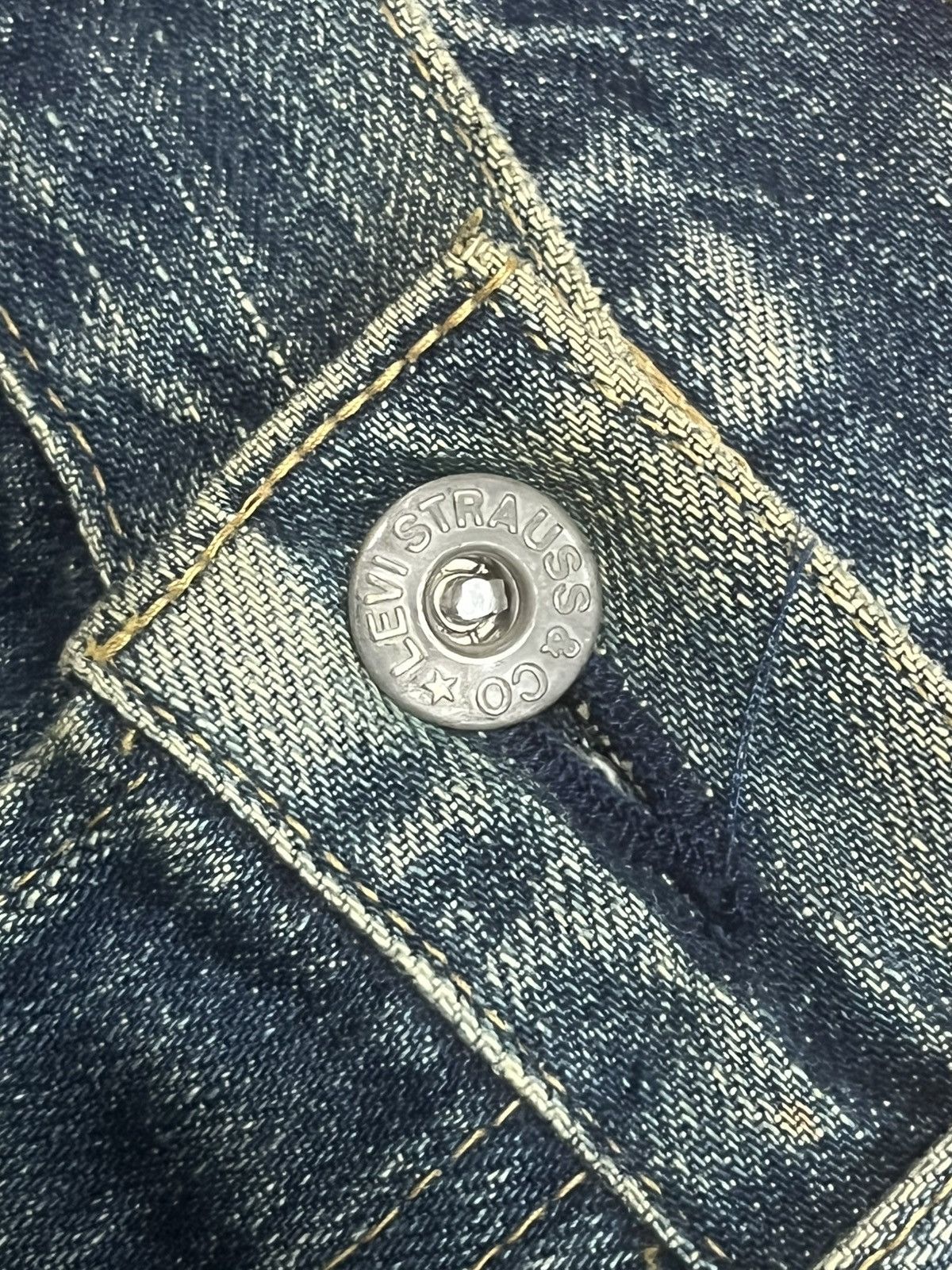 Levi's Levi’s 503BXX Big E Blue Mud Washed Distressed Selvedge Jean Size US 29 - 7 Thumbnail