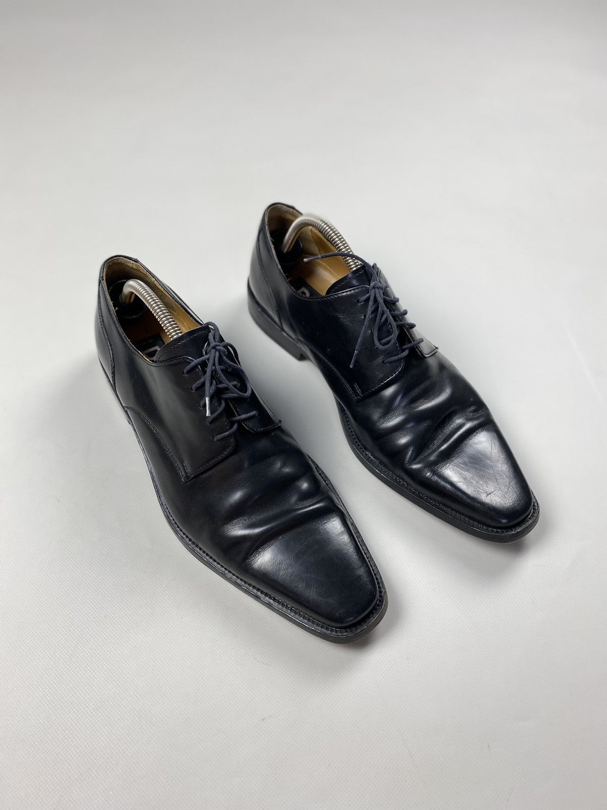 Dolce & Gabbana Black Lace Up Leather Dress Derby Men Shoes main image 1