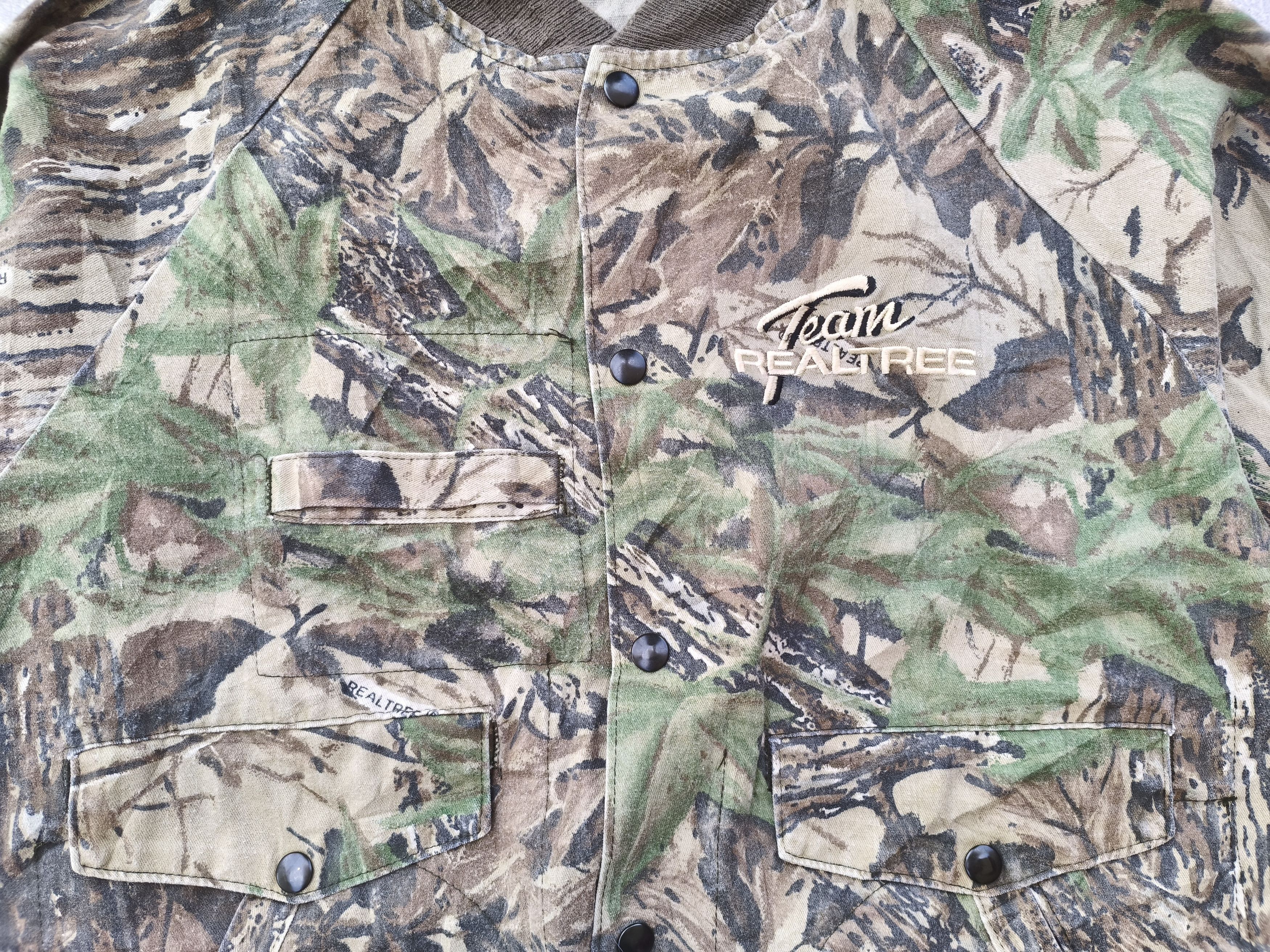 Realtree Vtg 80's Team Realtree Camo Bomber Jacket Size US M / EU 48-50 / 2 - 2 Thumbnail