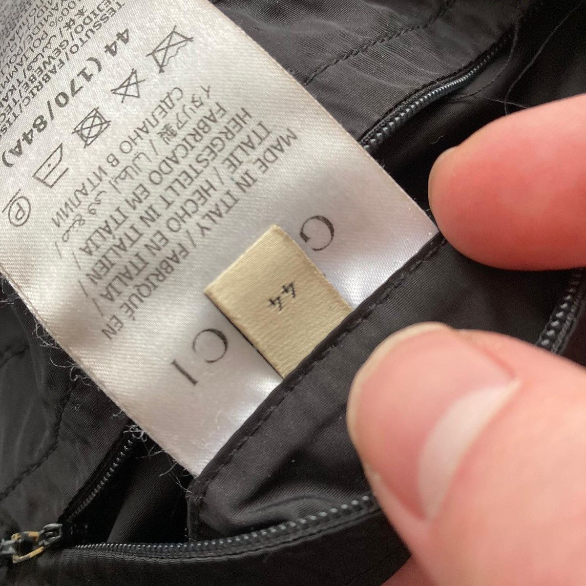 Gucci Gucci jumbo logo jacket goose down size 44 black GG Size US S / EU 44-46 / 1 - 8 Thumbnail