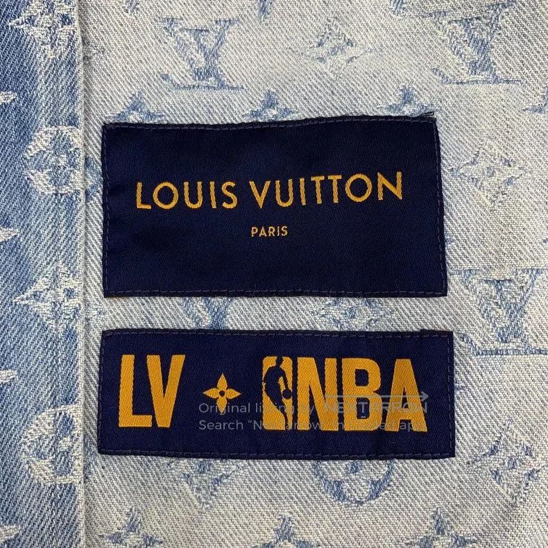 Louis Vuitton Louis Vuitton x NBA Denim Hooded Jacket. Size US XL / EU 56 / 4 - 5 Thumbnail