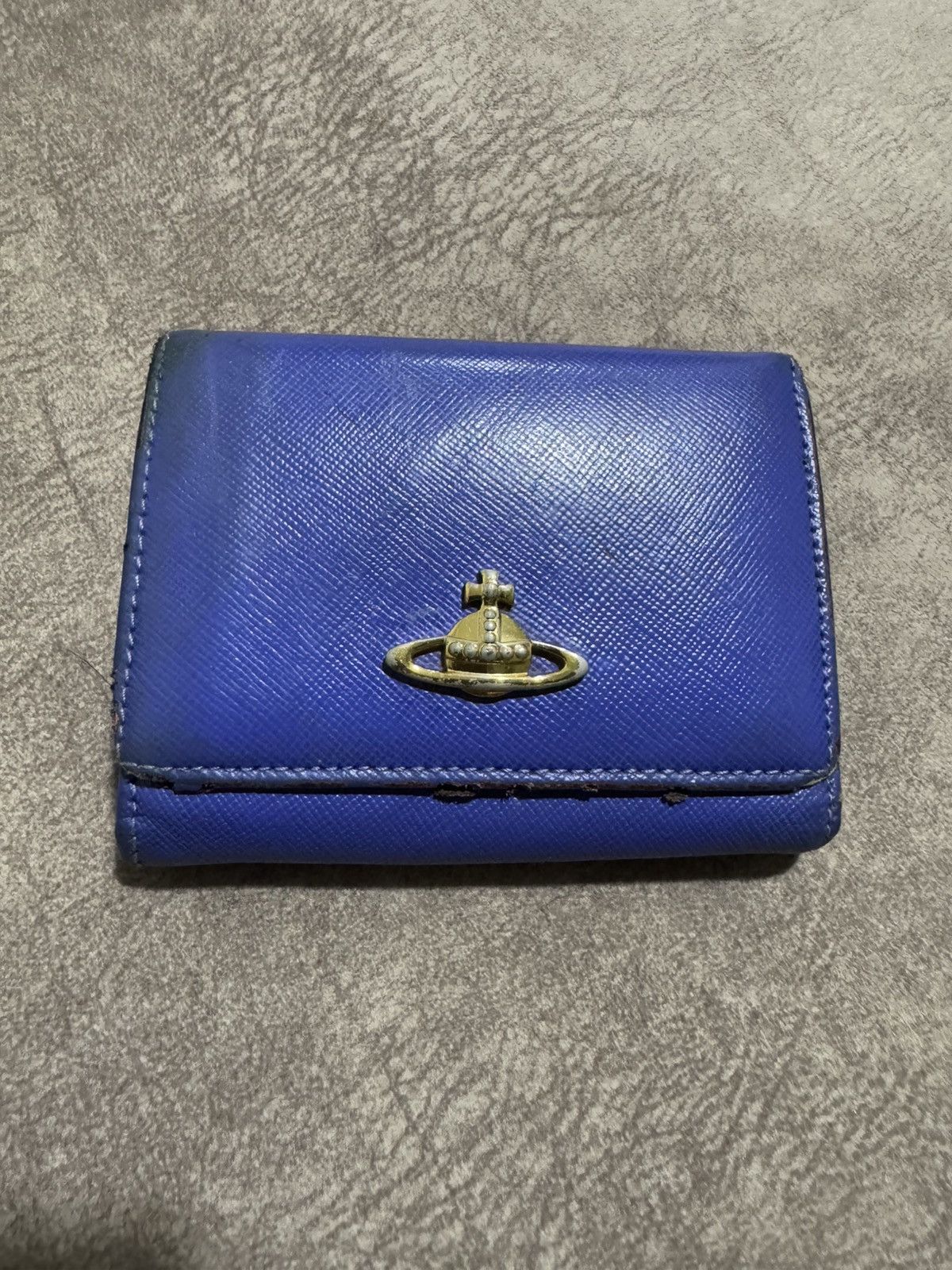 Genuine Leather × Vivienne Westwood 🇮🇹 Vivienne Westwood ORB Logo Bifold Small Leather Wallet Size ONE SIZE - 2 Thumbnail
