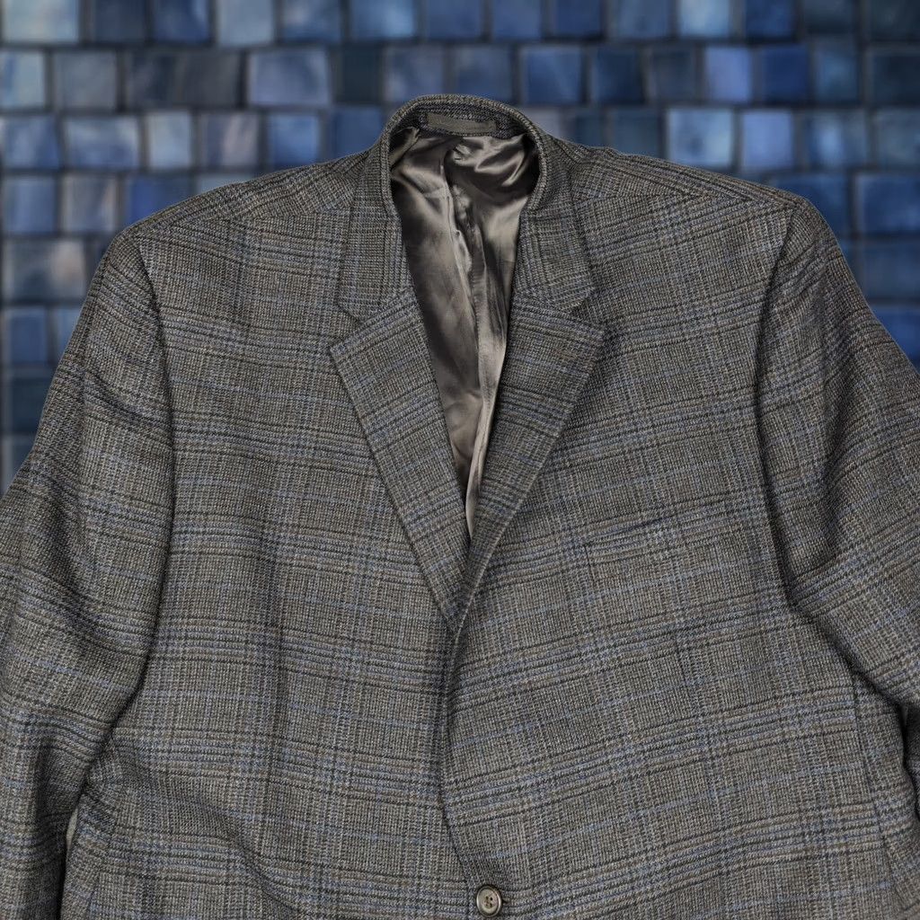 Ralph Lauren Lauren Ralph Lauren Blazer Mens 54 Gray Plaid Sport Coat Jacket Classic Fit Shirt? Size 54R - 1 Thumbnail