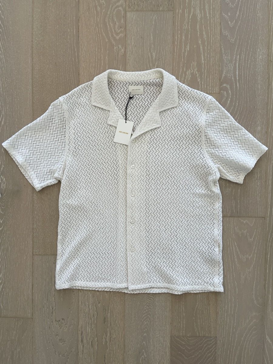 Aimé Leon Dore Lace Resort Shir white S Aime Leon Dore Lace Resort Shirt in White
