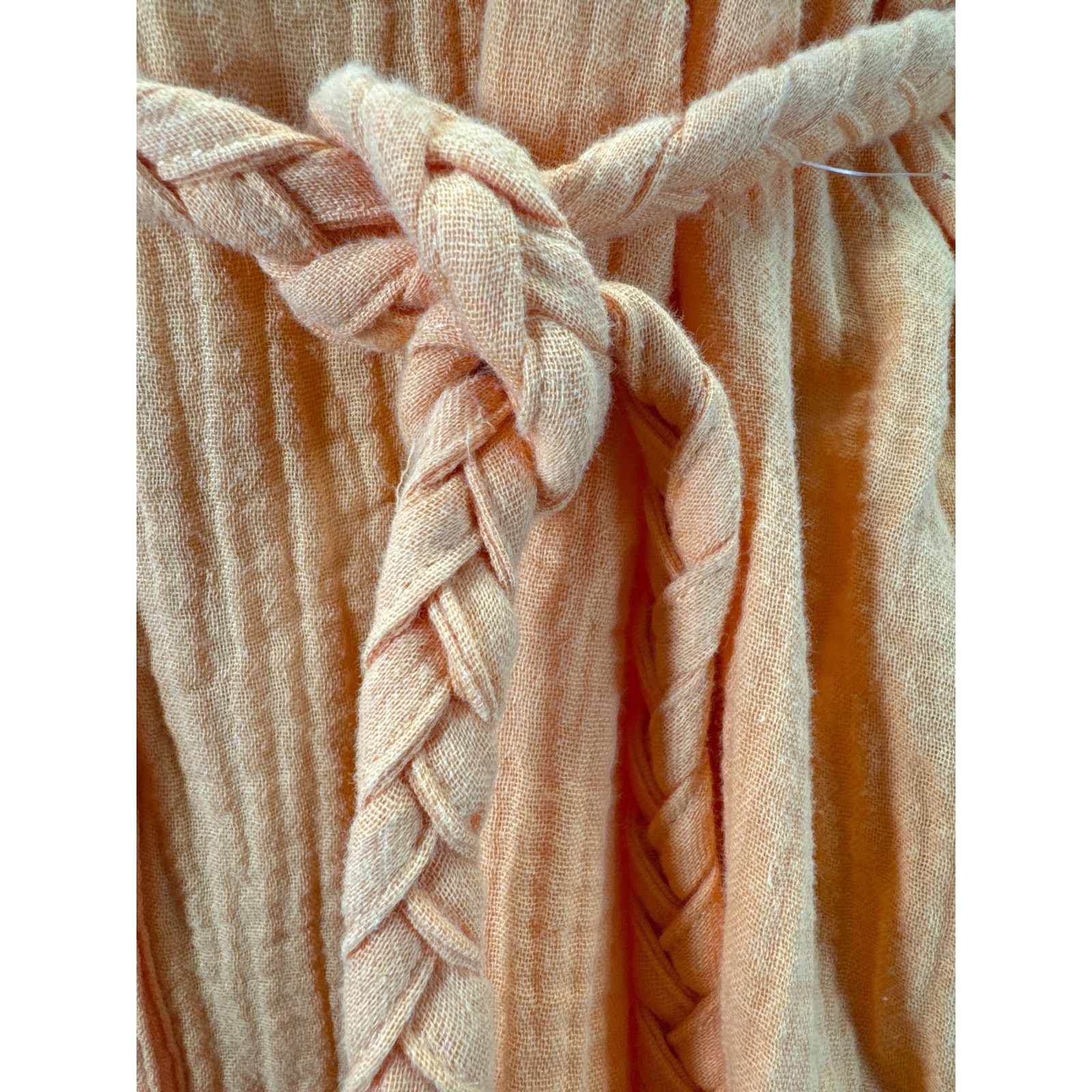 Magaschoni Magaschoni Organic Cotton Ruffle Button up Dress women sz L Size L / US 10 / IT 46 - 3 Thumbnail